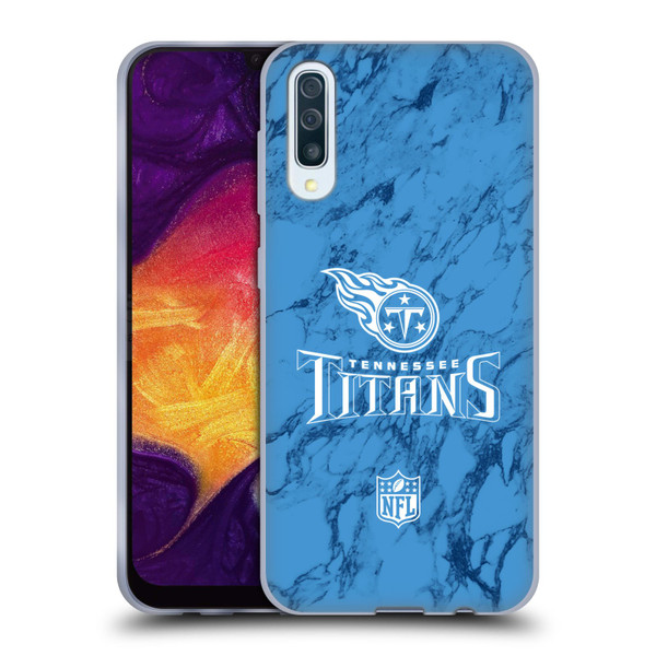 NFL Tennessee Titans Graphics Coloured Marble Soft Gel Case for Samsung Galaxy A50/A30s (2019)