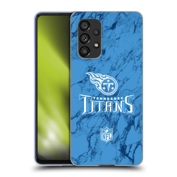 NFL Tennessee Titans Graphics Coloured Marble Soft Gel Case for Samsung Galaxy A53 5G (2022)