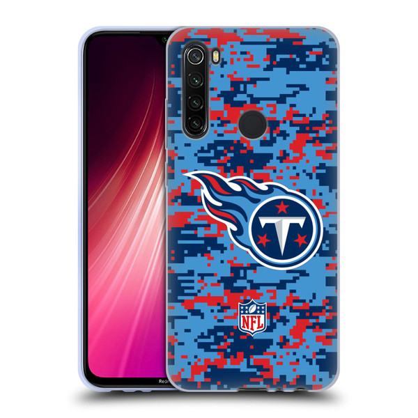 NFL Tennessee Titans Graphics Digital Camouflage Soft Gel Case for Xiaomi Redmi Note 8T