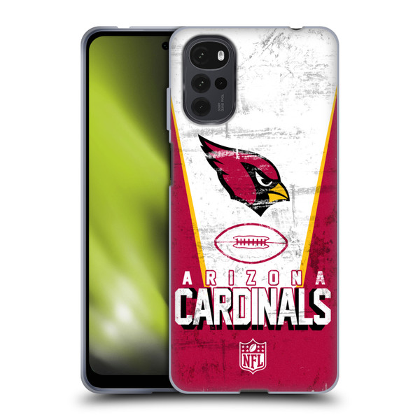NFL Arizona Cardinals Logo Art Banner Soft Gel Case for Motorola Moto G22