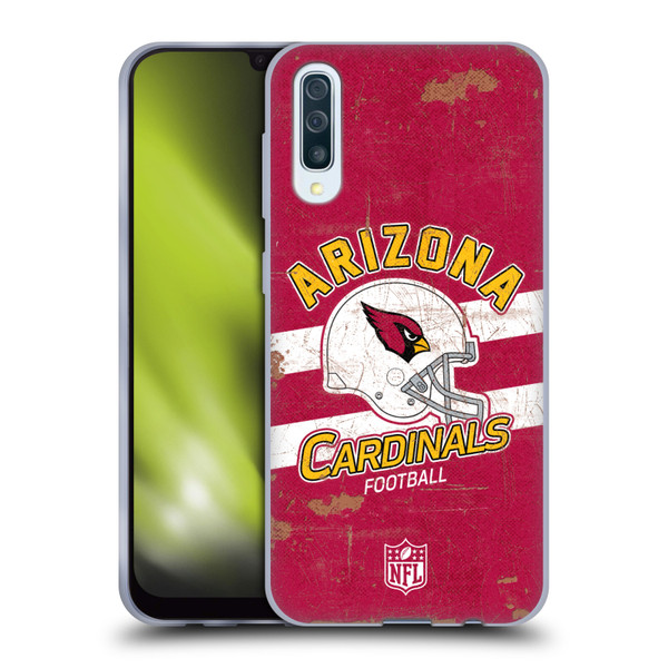 NFL Arizona Cardinals Logo Art Helmet Distressed Soft Gel Case for Samsung Galaxy A50/A30s (2019)