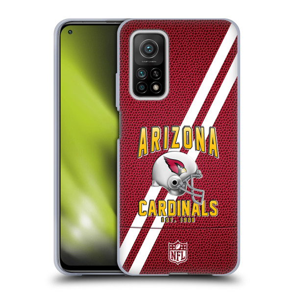 NFL Arizona Cardinals Logo Art Football Stripes Soft Gel Case for Xiaomi Mi 10T 5G