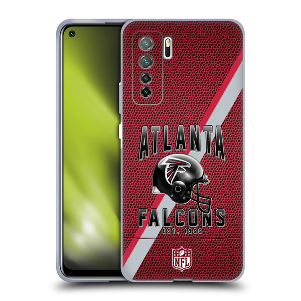 NFL Atlanta Falcons Logo Art Football Stripes Soft Gel Case for Huawei Nova 7 SE/P40 Lite 5G