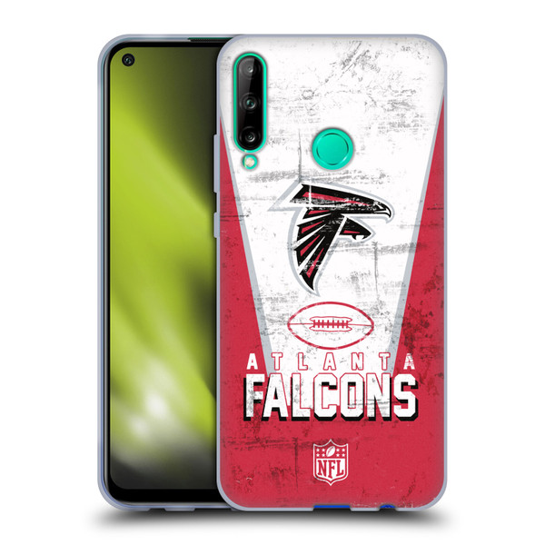 NFL Atlanta Falcons Logo Art Banner Soft Gel Case for Huawei P40 lite E