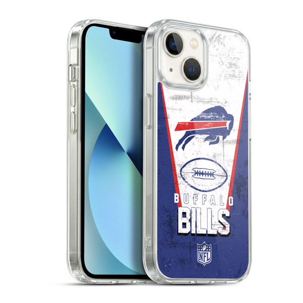 NFL Buffalo Bills Logo Art Banner Soft Gel Case for Apple iPhone 13