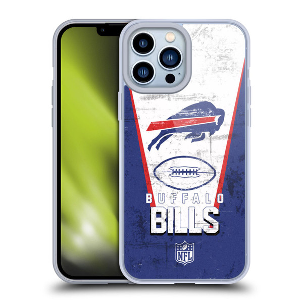 NFL Buffalo Bills Logo Art Banner Soft Gel Case for Apple iPhone 13 Pro Max