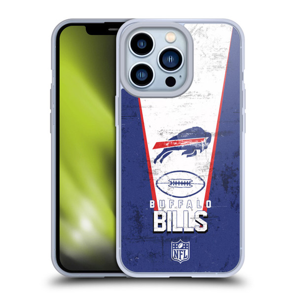 NFL Buffalo Bills Logo Art Banner Soft Gel Case for Apple iPhone 13 Pro