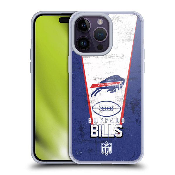 NFL Buffalo Bills Logo Art Banner Soft Gel Case for Apple iPhone 14 Pro Max