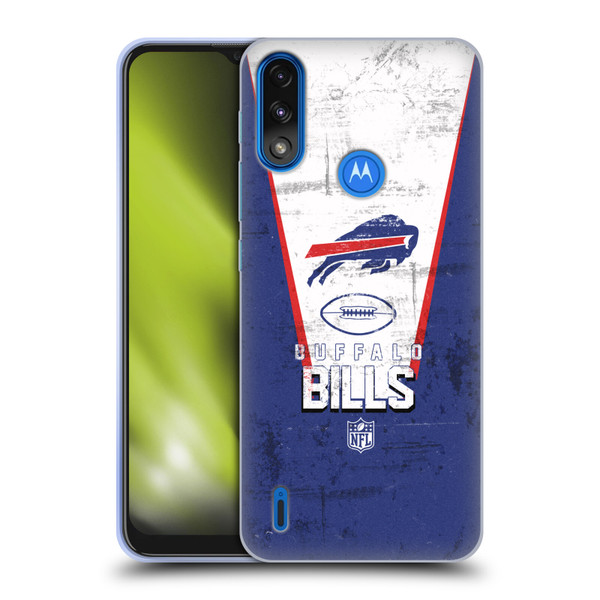 NFL Buffalo Bills Logo Art Banner Soft Gel Case for Motorola Moto E7 Power / Moto E7i Power