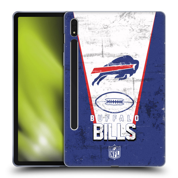 NFL Buffalo Bills Logo Art Banner Soft Gel Case for Samsung Galaxy Tab S8