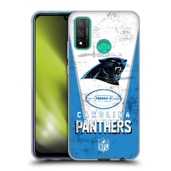 NFL Carolina Panthers Logo Art Banner Soft Gel Case for Huawei P Smart (2020)