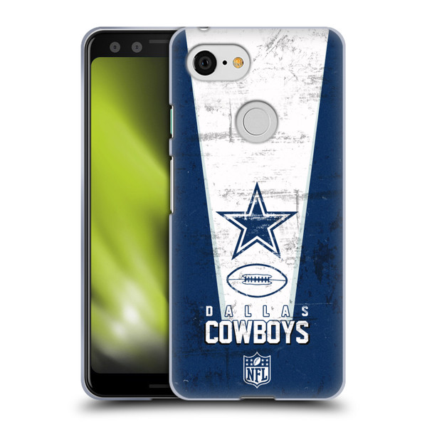 NFL Dallas Cowboys Logo Art Banner Soft Gel Case for Google Pixel 3