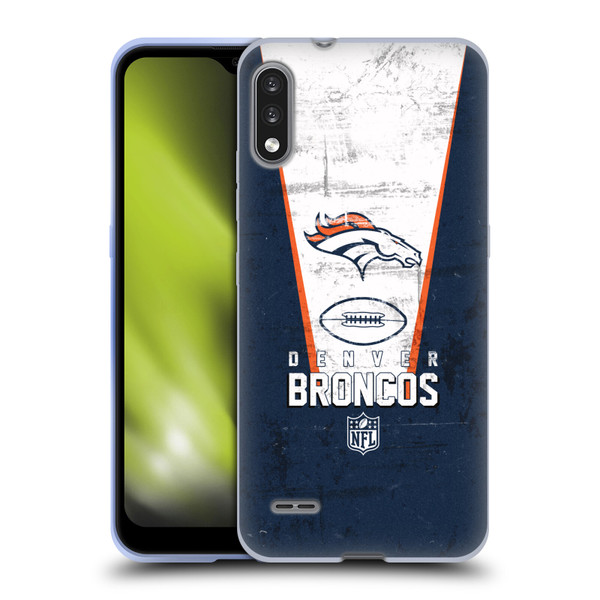 NFL Denver Broncos Logo Art Banner Soft Gel Case for LG K22