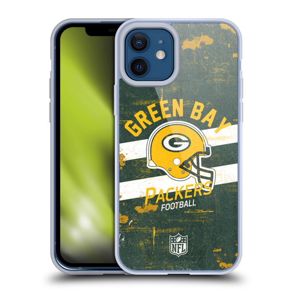 NFL Green Bay Packers Logo Art Helmet Distressed Soft Gel Case for Apple iPhone 12 / iPhone 12 Pro NFL Green Bay Packers Logo Art Helmet Distressed Soft Gel Case for Apple iPhone 12 / iPhone 12 Pro