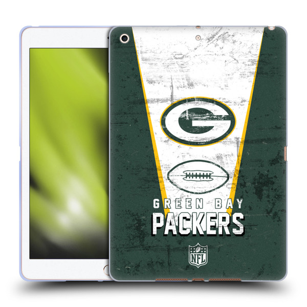 NFL Green Bay Packers Logo Art Banner Soft Gel Case for Apple iPad 10.2 2019/2020/2021
