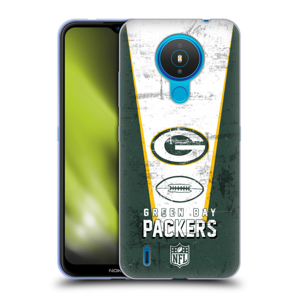 NFL Green Bay Packers Logo Art Banner Soft Gel Case for Nokia 1.4