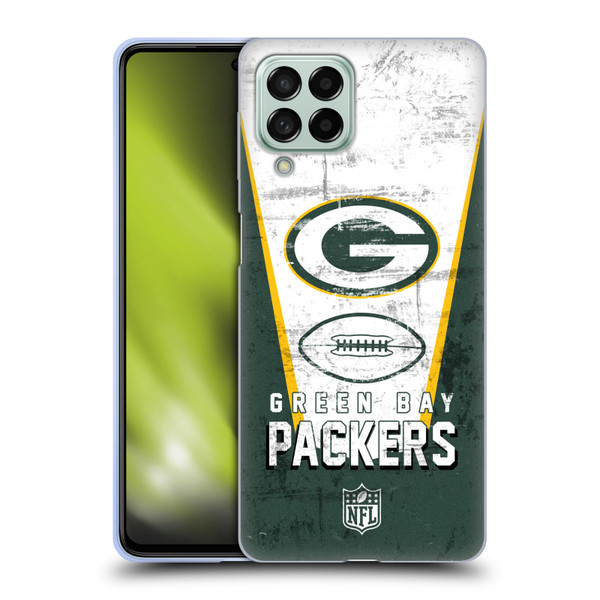 NFL Green Bay Packers Logo Art Banner Soft Gel Case for Samsung Galaxy M53 (2022)