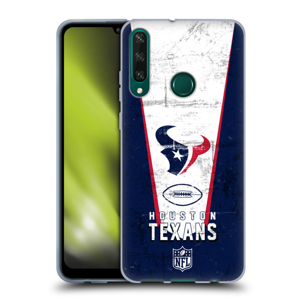 NFL Houston Texans Logo Art Banner Soft Gel Case for Huawei Y6p
