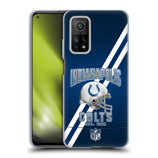 NFL Indianapolis Colts Logo Art Football Stripes Soft Gel Case for Xiaomi Mi 10T 5G