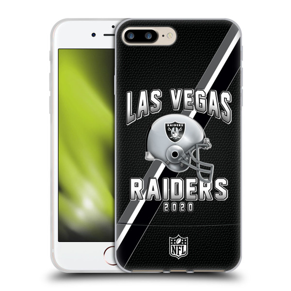 NFL Las Vegas Raiders Logo Art Football Stripes 100th Soft Gel Case for Apple iPhone 7 Plus / iPhone 8 Plus NFL Las Vegas Raiders Logo Art Football Stripes 100th Soft Gel Case for Apple iPhone 7 Plus / iPhone 8 Plus