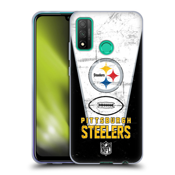 NFL Pittsburgh Steelers Logo Art Banner Soft Gel Case for Huawei P Smart (2020)
