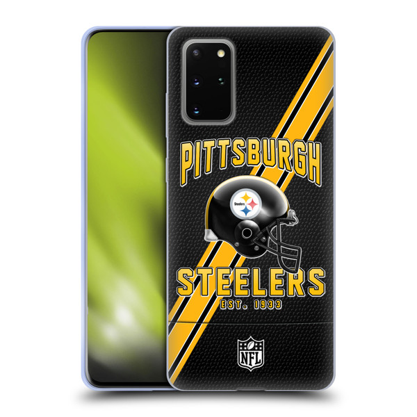 NFL Pittsburgh Steelers Logo Art Football Stripes Soft Gel Case for Samsung Galaxy S20+ / S20+ 5G
