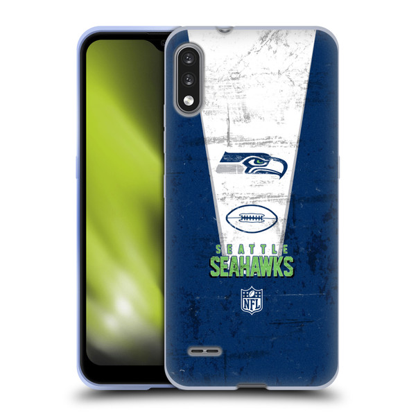 NFL Seattle Seahawks Logo Art Banner Soft Gel Case for LG K22