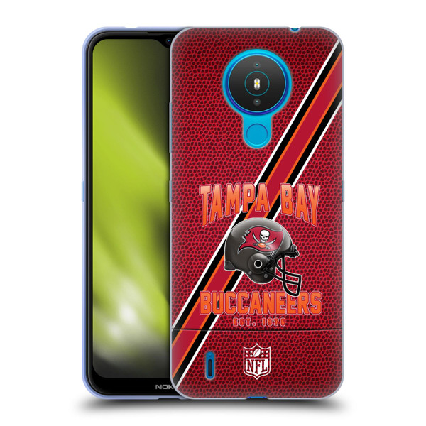 NFL Tampa Bay Buccaneers Logo Art Football Stripes Soft Gel Case for Nokia 1.4