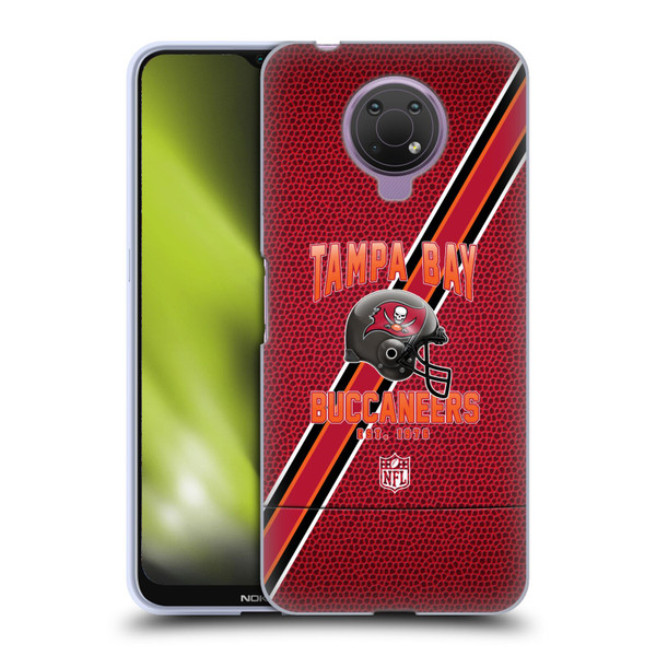 NFL Tampa Bay Buccaneers Logo Art Football Stripes Soft Gel Case for Nokia G10
