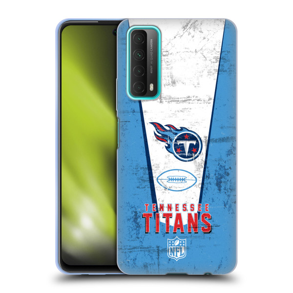NFL Tennessee Titans Logo Art Banner Soft Gel Case for Huawei P Smart (2021)