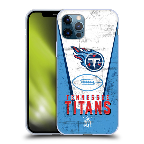 NFL Tennessee Titans Logo Art Banner Soft Gel Case for Apple iPhone 12 / iPhone 12 Pro