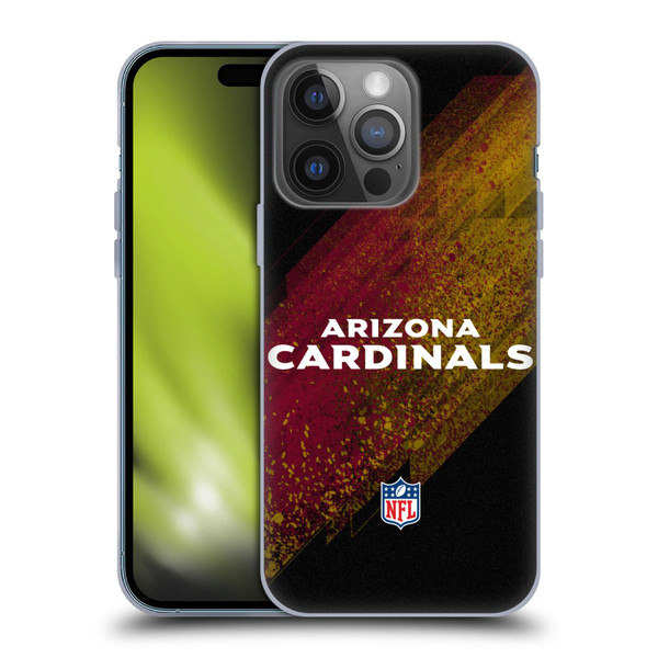 NFL Arizona Cardinals Logo Blur Soft Gel Case for Apple iPhone 14 Pro