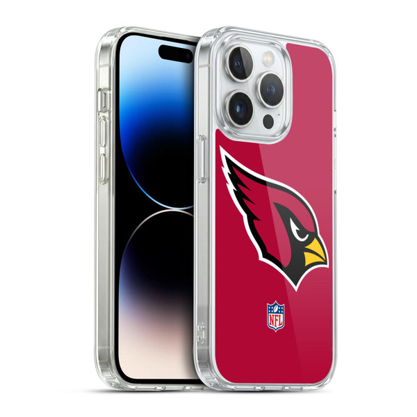 NFL Arizona Cardinals Logo Plain Soft Gel Case for Apple iPhone 14 Pro & MagSafe