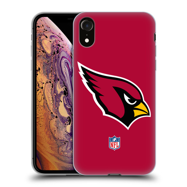 NFL Arizona Cardinals Logo Plain Soft Gel Case for Apple iPhone XR