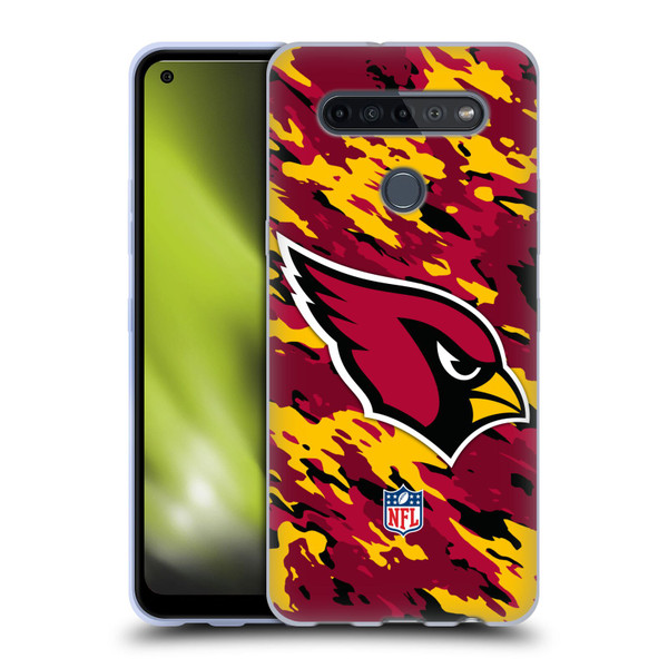 NFL Arizona Cardinals Logo Camou Soft Gel Case for LG K51S
