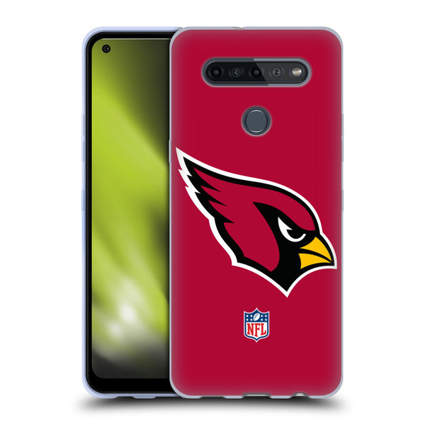NFL Arizona Cardinals Logo Plain Soft Gel Case for LG K51S