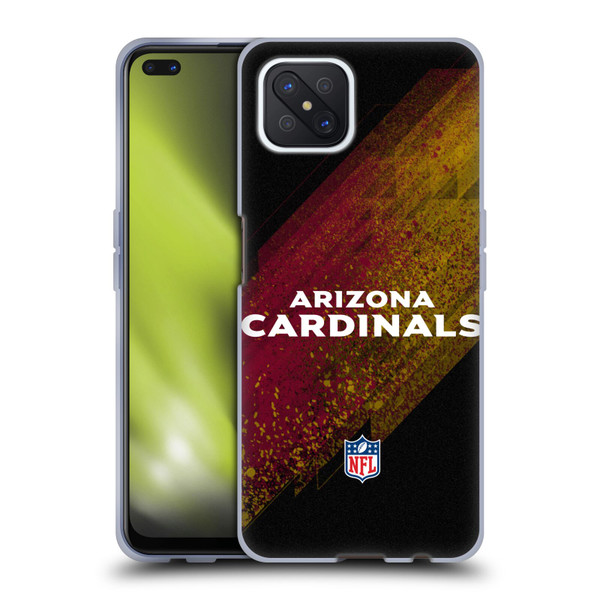 NFL Arizona Cardinals Logo Blur Soft Gel Case for OPPO Reno4 Z 5G