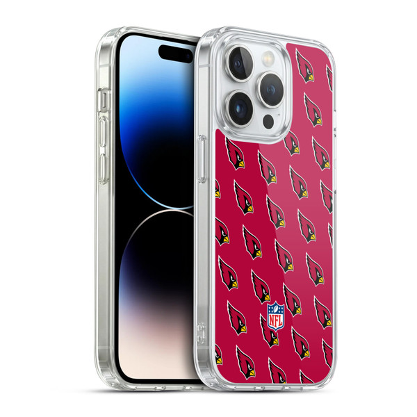 NFL Arizona Cardinals Artwork Patterns Soft Gel Case for Apple iPhone 14 Pro & MagSafe
