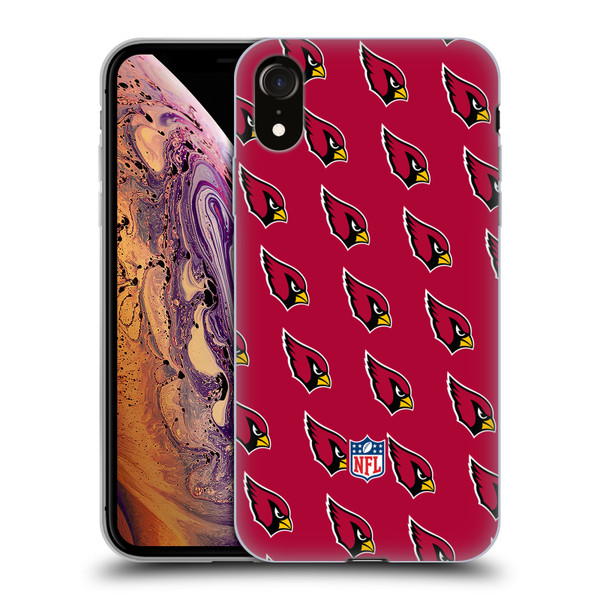 NFL Arizona Cardinals Artwork Patterns Soft Gel Case for Apple iPhone XR