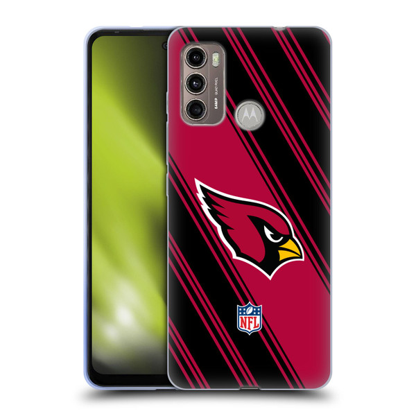NFL Arizona Cardinals Artwork Stripes Soft Gel Case for Motorola Moto G60 / Moto G40 Fusion