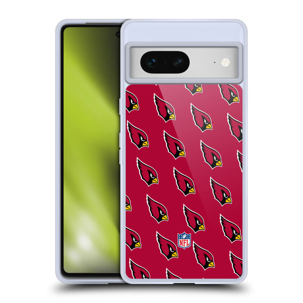 NFL Arizona Cardinals Artwork Patterns Soft Gel Case for Google Pixel 7