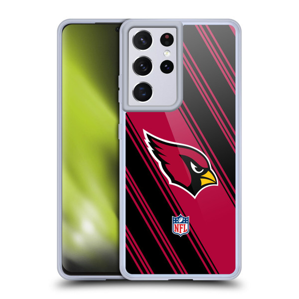 NFL Arizona Cardinals Artwork Stripes Soft Gel Case for Samsung Galaxy S21 Ultra 5G