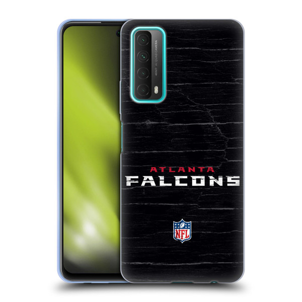 NFL Atlanta Falcons Logo Distressed Look Soft Gel Case for Huawei P Smart (2021)