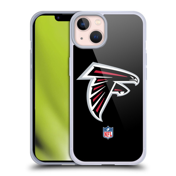 NFL Atlanta Falcons Logo Plain Soft Gel Case for Apple iPhone 13