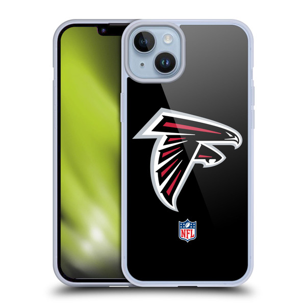 NFL Atlanta Falcons Logo Plain Soft Gel Case for Apple iPhone 14 Plus