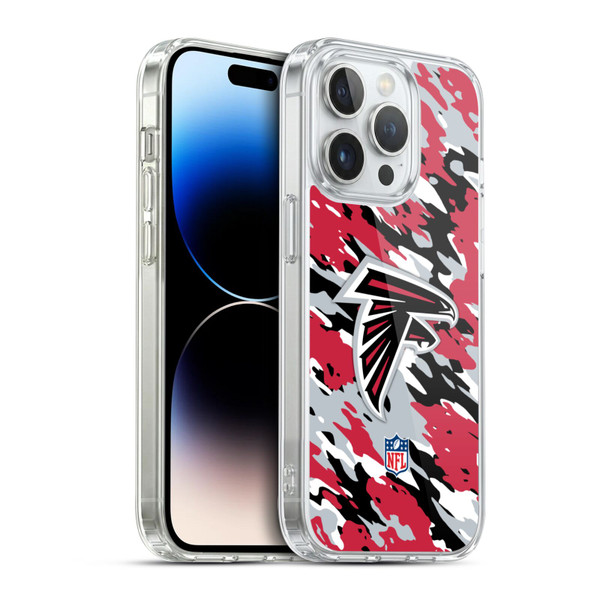 NFL Atlanta Falcons Logo Camou Soft Gel Case for Apple iPhone 14 Pro & MagSafe