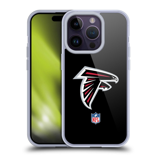 NFL Atlanta Falcons Logo Plain Soft Gel Case for Apple iPhone 14 Pro