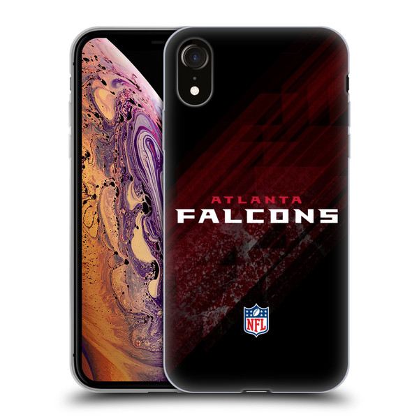 NFL Atlanta Falcons Logo Blur Soft Gel Case for Apple iPhone XR