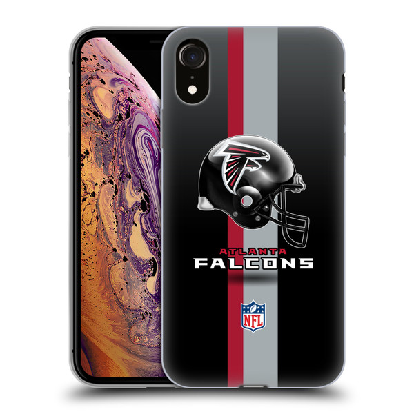 NFL Atlanta Falcons Logo Helmet Soft Gel Case for Apple iPhone XR