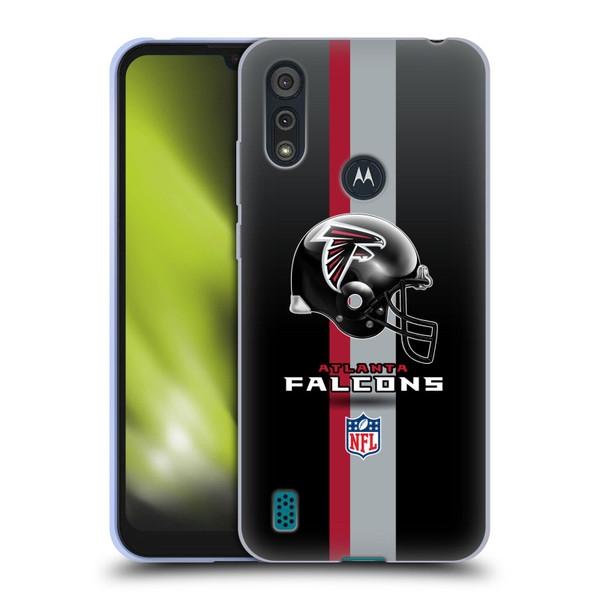 NFL Atlanta Falcons Logo Helmet Soft Gel Case for Motorola Moto E6s (2020)